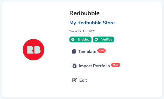 Redbubble Store Template
